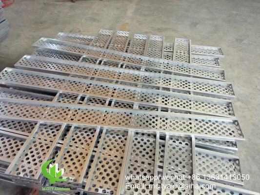 CNC-Laser-Schnitt perforierte Aluminiumbleche Fassade Verkleidung Panel 2,5 mm Dicke für die Wand