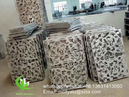 CNC-geschnitzte Platte Perforationsplatte 3 mm Metall-Aluminium-Verkleidungsplatte für Vorhangwand
