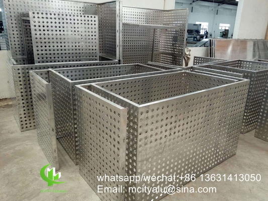 Aluminiumfurnierblech Metallfassade Verkleidung Biegeblech 2,5 mm Dicke für Vorhangwand Fassade Dekoration