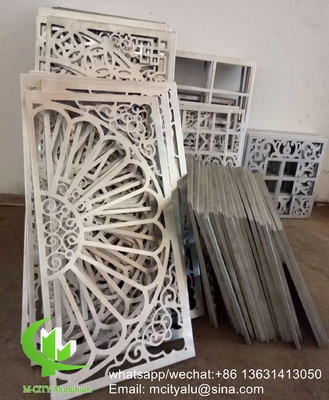 muslim design Metall-Hohl Aluminium-Laser-Schnitt Wandplatte für Zaun Dekoration perforierte Bildschirmplatte