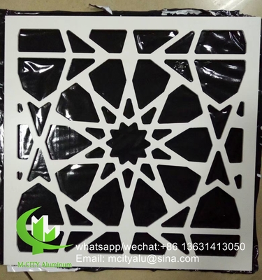 Lasergeschnittene Platte Hohlplatte Blumenrose Design 2,5 mm Metall Aluminiumverkleidung für die Wand