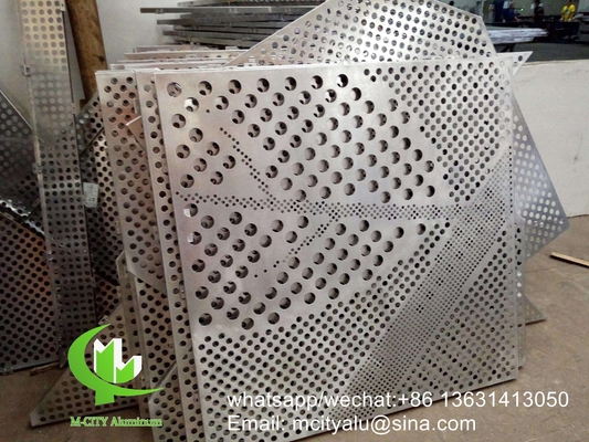 Metall-Aluminium-Vernissblatt Metallfassade Verkleidung Biegeblatt für Vorhangwand Fassade Privatsphäre Bildschirm Dekoration
