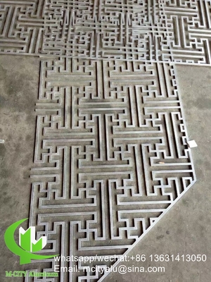 Guangdong 8mm Metall-Aluminium-Schnitzplatten-Laser-Schnitt-Fassade-Platten-Hausdekoration
