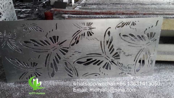 Baum Aluminium-Laser-Schnitt-Bildschirm-Platte für Zaun Dekoration perforierte Bildschirm-Platte