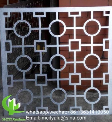Metall CNC geschnitzte Platte Perforierter 3 mm Metall Aluminium Verkleidungsplatte für Vorhangwand
