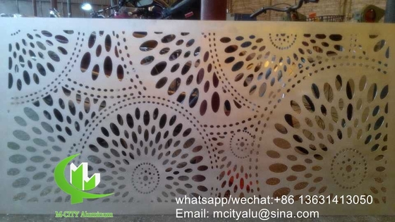 Wandplatten aus Aluminium für Vorhangwand, Fassadenverkleidung, Wandplatten mit 2 mm dicken Perforationsschirm