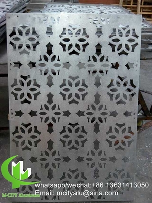 Baum Aluminium-Laser-Schnitt-Bildschirm-Platte für Zaun Dekoration perforierte Bildschirm-Platte