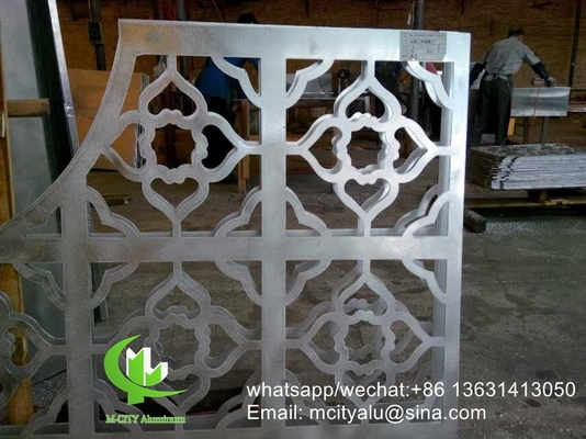 Baum Aluminium-Laser-Schnitt-Bildschirm-Platte für Zaun Dekoration perforierte Bildschirm-Platte