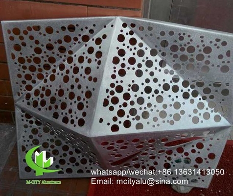 CNC-Schnitzplatte Perforierter 3 mm Metall-Aluminium-Bekleidungsplatte für Vorhangwand