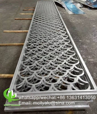Auf Wunsch gefertigt Metall-Aluminium-Verkleidungsplatte perforierte Folien für Verkleidung Fassade