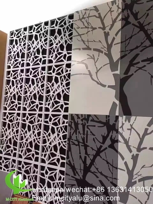 Aluminiumperforierte Bleche für Fassadenverkleidungszaun mit Laserschnitt mit einer Dicke von 2 mm