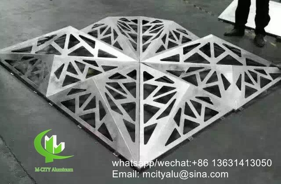 Auf Wunsch gefertigt Metall-Aluminium-Verkleidungsplatte perforierte Folien für Verkleidung Fassade