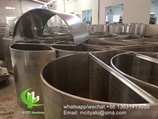 Aluminiumplatten für die Vorhangwand der Säulenfassade