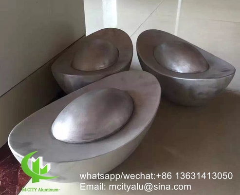 Aluminiummassivplatte für Fassadenvorhangwand mit 2,5 mm Wandplatte Einzelplatte