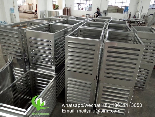 Klimagerät Aluminiumdeckel Metallfassade Verkleidung Biegeblech 2,5 mm Dicke für Vorhangwand Fassade Dekoration