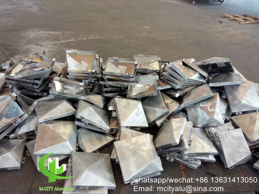 Einfachplatten-Aluminium-Massivplatten-Aluminium-Fassadenwandplatten-Verkleidungsplatten mit Halterung für Außengebäude