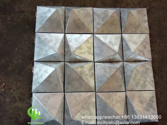Einfachplatten-Aluminium-Massivplatten-Aluminium-Fassadenwandplatten-Verkleidungsplatten mit Halterung für Außengebäude