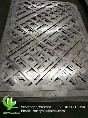 Aluminiumperforierte Bleche für Fassadenverkleidungszaun mit Laserschnitt mit einer Dicke von 2 mm