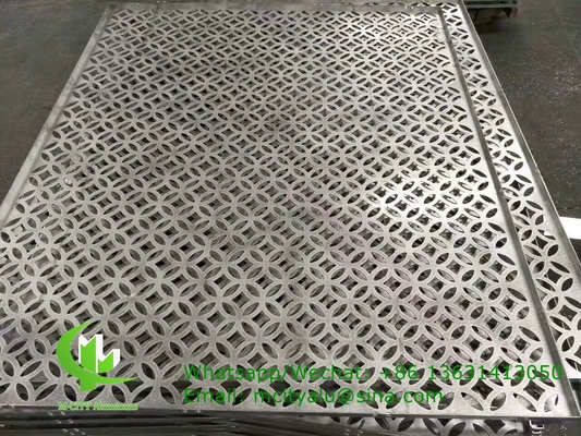 Blumenstil CNC-Laserbildschirm Perforierter 2,5 mm Metall-Aluminium-Bekleidungsplatte für Vorhangwand