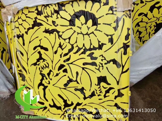 Blume Aluminium-Laser-Schnittplatte für Wand mit Pulverbeschichtung