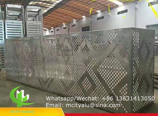 Klimagerät Aluminiumdeckel Metallfassade Verkleidung Biegeblech 2,5 mm Dicke für Vorhangwand Fassade Dekoration