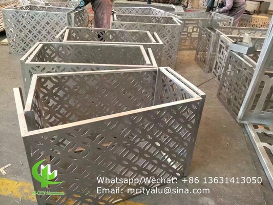 Aluminiumfurnierblech Metallfassade Verkleidung Biegeblech 2,5 mm Dicke für Vorhangwand Fassade Dekoration