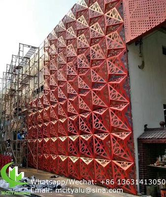 Aluminiumfurnierblech Metallfassade Verkleidung Biegeblech 2,5 mm Dicke für Vorhangwand Fassade Dekoration