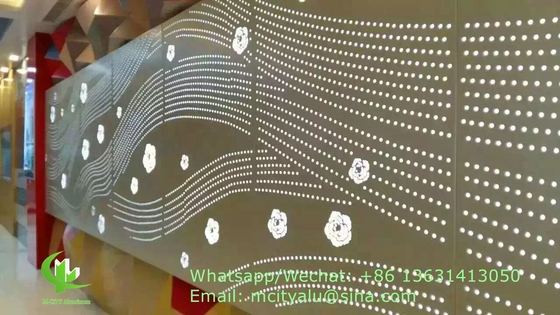 auf Wunsch gefertigte Aluminiumverkleidung mit Perforationsloch für Fassadenvorhang
