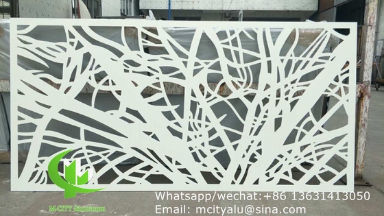 Aluminiumperforierte Platten für Wanddekoration mit 3 mm Metallblech mit Laserschneidemaschinen