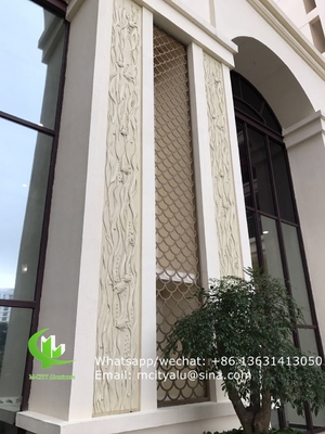 Aluminium-Bildschirm für Fassaden-Vorhangwand mit 10 mm Dicke Pvdf-Farbe
