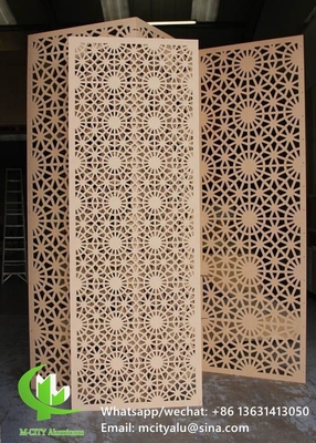 Aluminiumperforierte Platten für Wanddekoration mit 3 mm Metallblech mit Laserschneidemaschinen