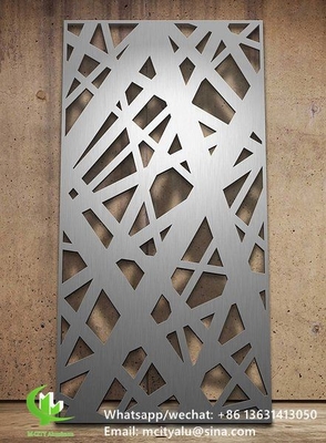 Aluminium-Schnittbildschirm mit verschiedenen Mustern Design-Laser-Schnittplatte für Balkonfassadenfenster