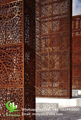 Aluminium-Laser-Schnitt-Panel-Blatt für Zäune Dekoration perforierte Wandplatte