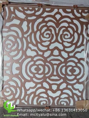 Aluminium-Laser-Schnitt-Panel-Blatt für Zäune Dekoration perforierte Wandplatte