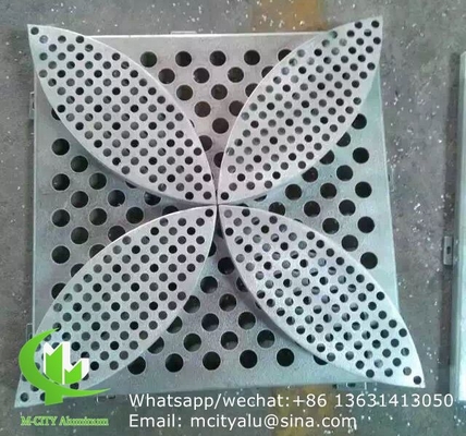 3D-Aluminium-Laser-Schnittplatte für Lobby-Dekoration mit Pfau-Muster