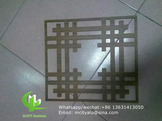 Aluminiumperforierte Platten für Bildschirmdekoration mit 3 mm Metallblech mit Laserschneiderei