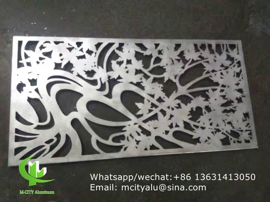 Blumen-Aluminium-Schnitt-Hohlbildschirm mit verschiedenen Mustern Design-Laser-Schnitt-Panel für Balkon-Fassadenfenster