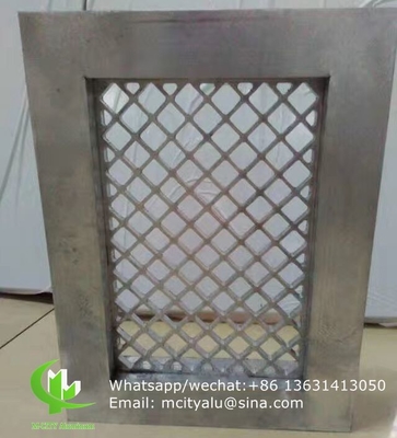 Aluminium-Gitter mit Rahmen für Fensterdekoration kann jede Größe gemacht werden
