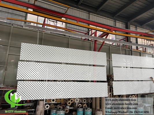 Stanzschirm für architektonische Dekorationsanlagen Aluminiumfolie für Außenwandverkleidung