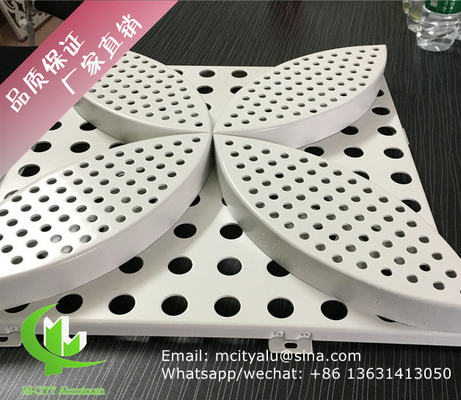 Wandplatten aus Aluminium für Vorhangwand, Fassadenverkleidung, Wandplatten mit 2 mm dicken Perforationsschirm