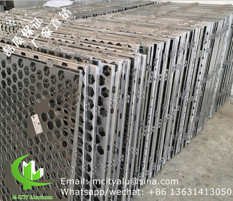 Metall-Aluminium-perforierte Massivplatte, Fassadenplatte, Verkleidungsplatte für Vorhangwand-Bildschirmplatte