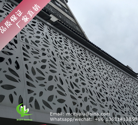 Aluminiummassivplattenfassade Verkleidung maßgeschneiderte 2,5 mm Dicke für Vorhangwand Fassade Dekoration