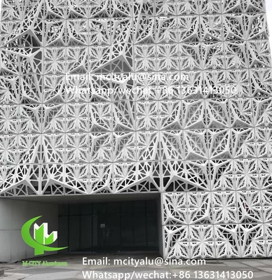 Aluminiumperforierte Platte Metall-Aluminium-Verkleidungsplatte geschnitzte Platte für Fassade