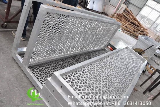 Aluminium-Hohlbildwandplatte für Vorhangwand-Fassadenverkleidung Wandplatte mit 2 mm Dicke Perforierbildschirm