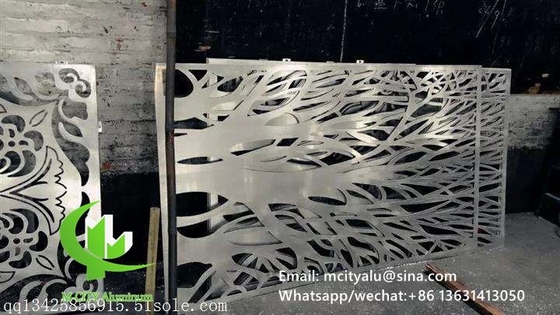 Aluminium-Hohlbildwandplatte für Vorhangwand-Fassadenverkleidung Wandplatte mit 2 mm Dicke Perforierbildschirm