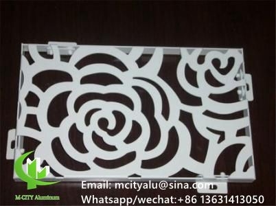 Wandplatten aus Aluminium für Vorhangwand, Fassadenverkleidung, Wandplatten mit 2 mm dicken Perforationsschirm