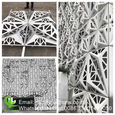 Aluminium-CNC-perforierte Laserschnittplatte Metall-Aluminium-Bekleidungsplatte mit graviertem geschnitzten Fassadenplattenblatt