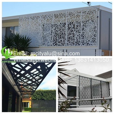 Aluminiumcnc-perforierte Platte Metall-Aluminium-Verkleidungsplatte mit graviertem geschnitzten Plattenblatt für die Fassade