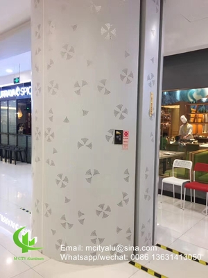 Aluminiumperforierte Dekorationsplatte für Vorhangwand-Fassadenverkleidung Wandplatte mit perforierter Folie von 3 mm Dicke