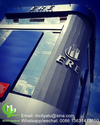 Aluminiumperforierte Wandplatte für Vorhangwand, Wandplatte zur Fassadenverkleidung mit Hohlbau für die Außennutzung